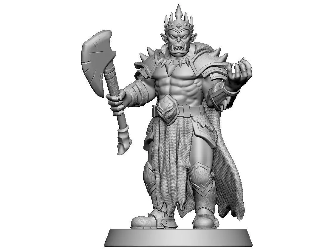 3D Warrior Orc 3D print model_0