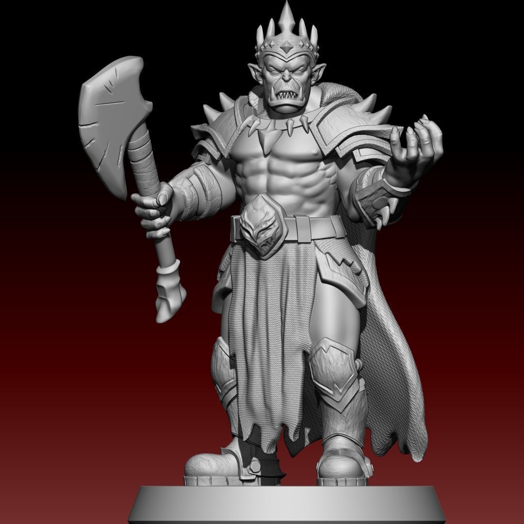3D Warrior Orc 3D print model_2