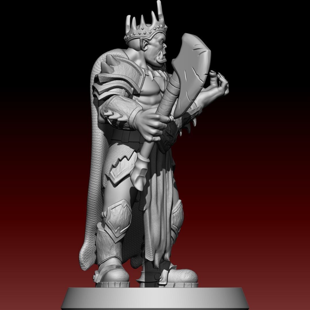 3D Warrior Orc 3D print model_5