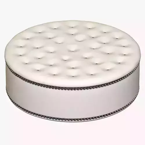 George Smith Round Buttoned Pouffe 3D model