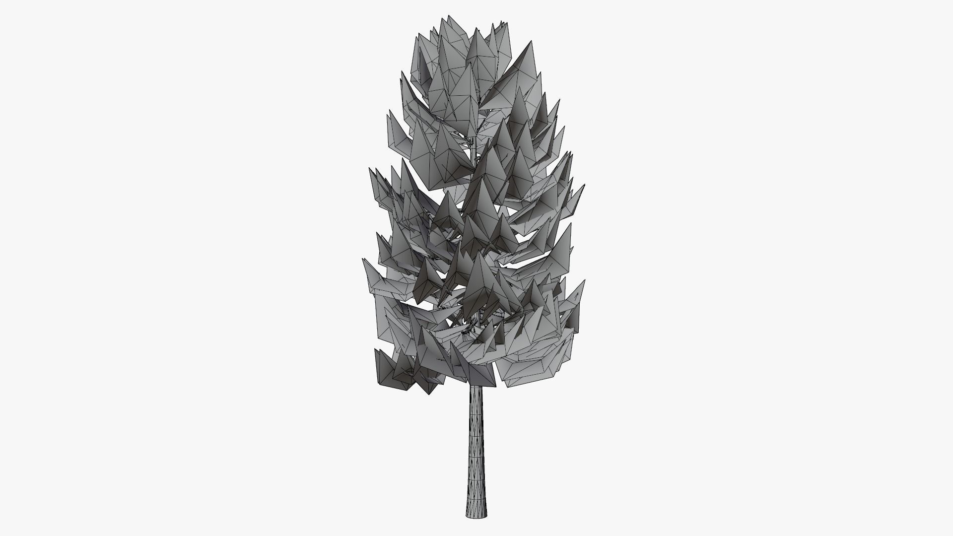 Lowpoly Pine v1 Low-poly 3D model_11