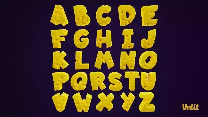 Cheese Alphabet Set