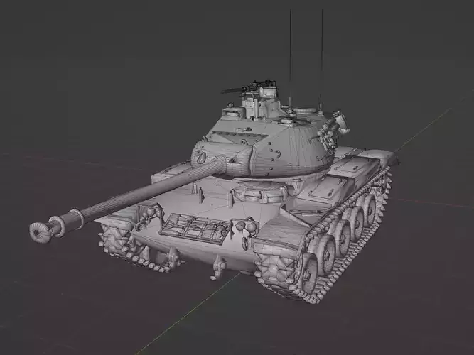 M41 Walker Bulldog Low-poly 3D model