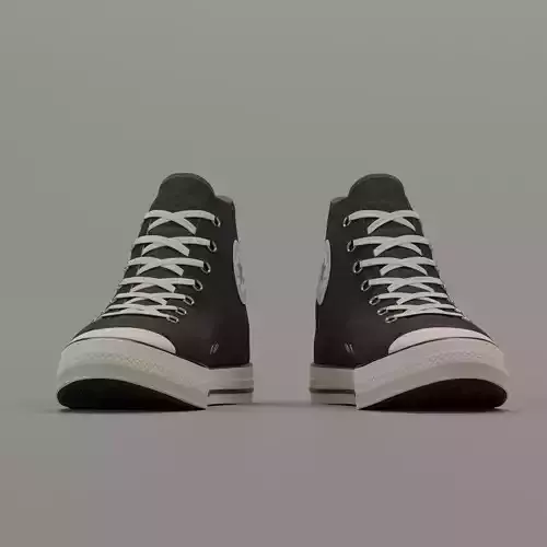 Converse Sneakers in 6 colors Low-poly 3D model