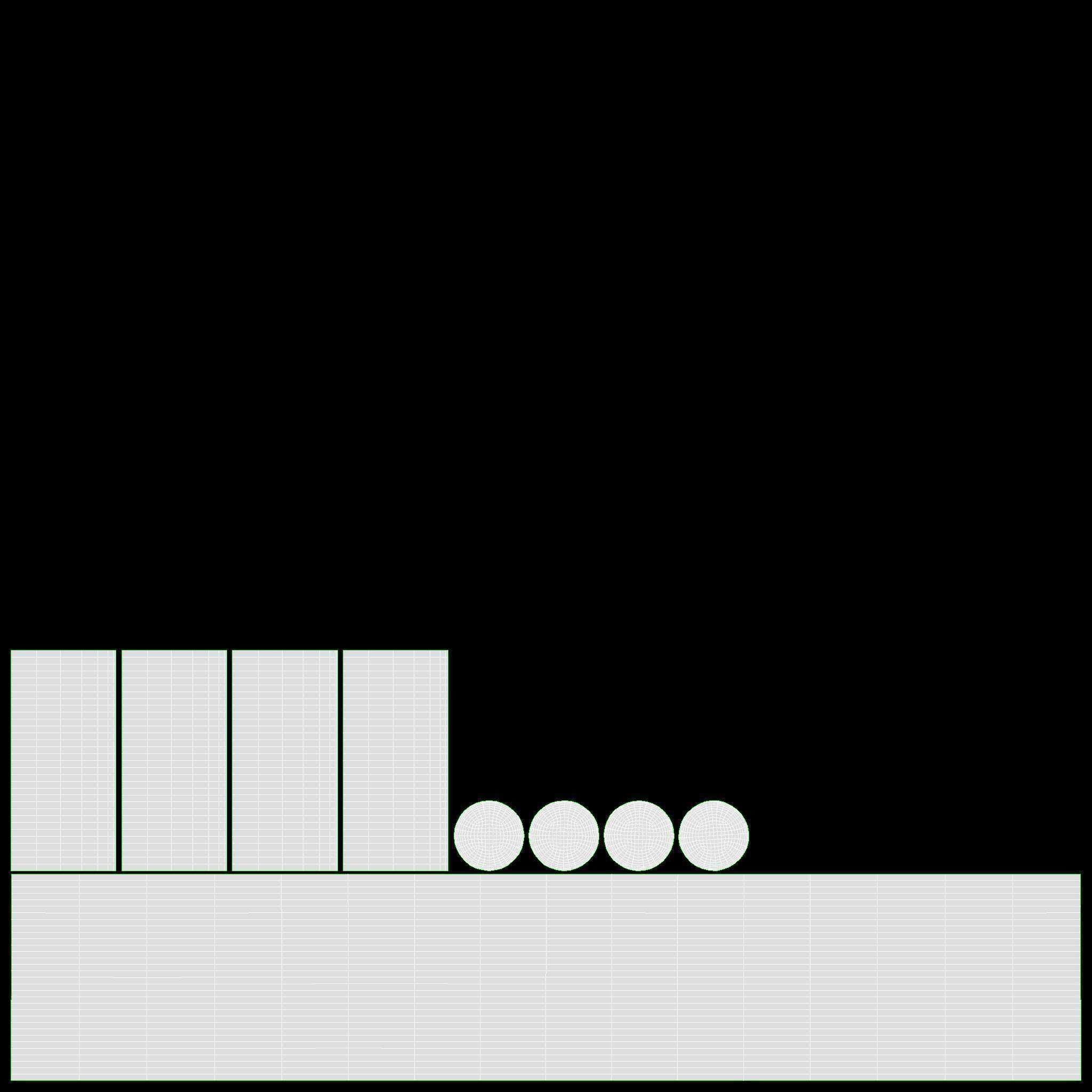 Console Baker Newel 3D model_10