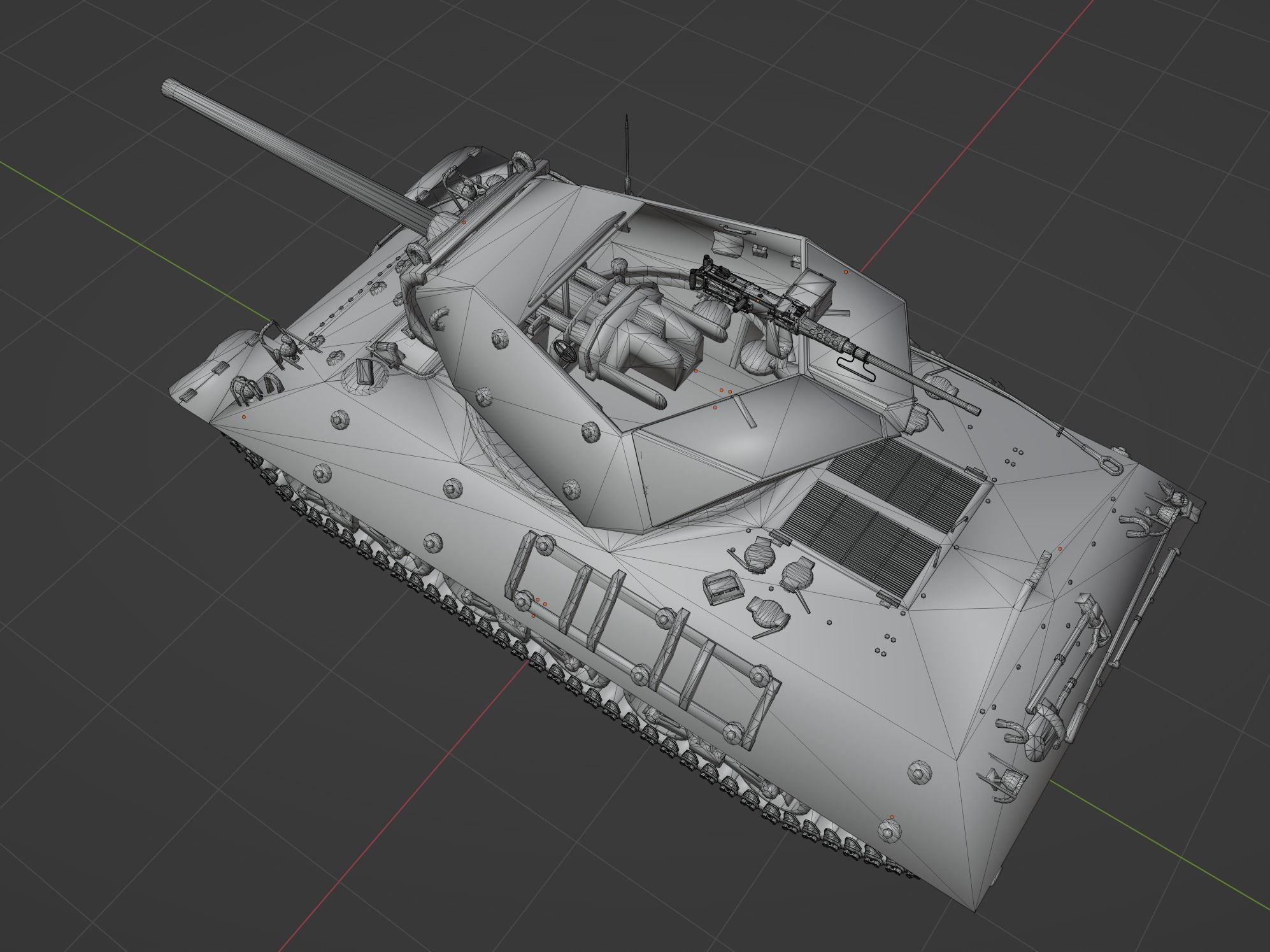 M10 Wolverine Low-poly 3D model_8