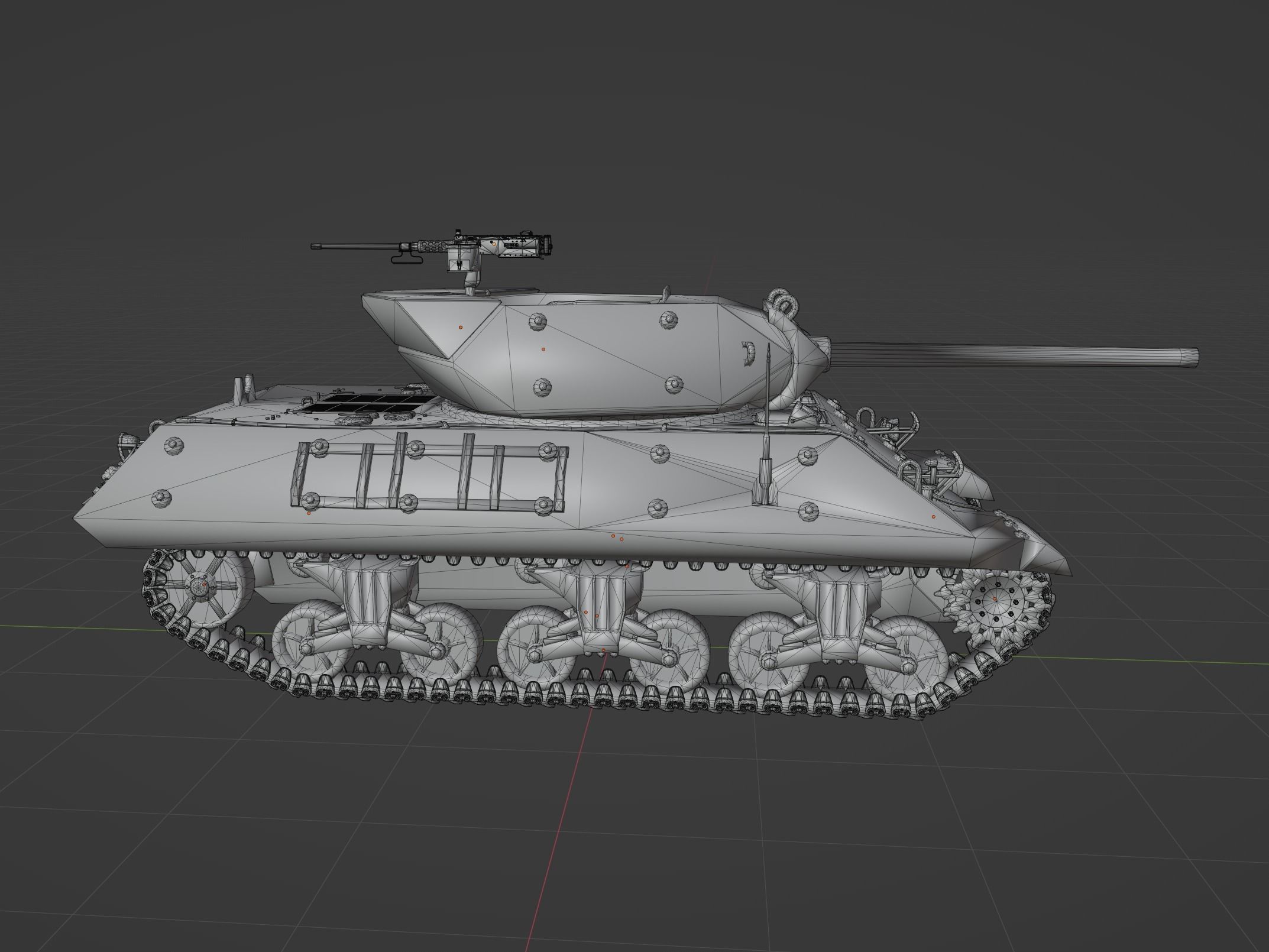 M10 Wolverine Low-poly 3D model_5