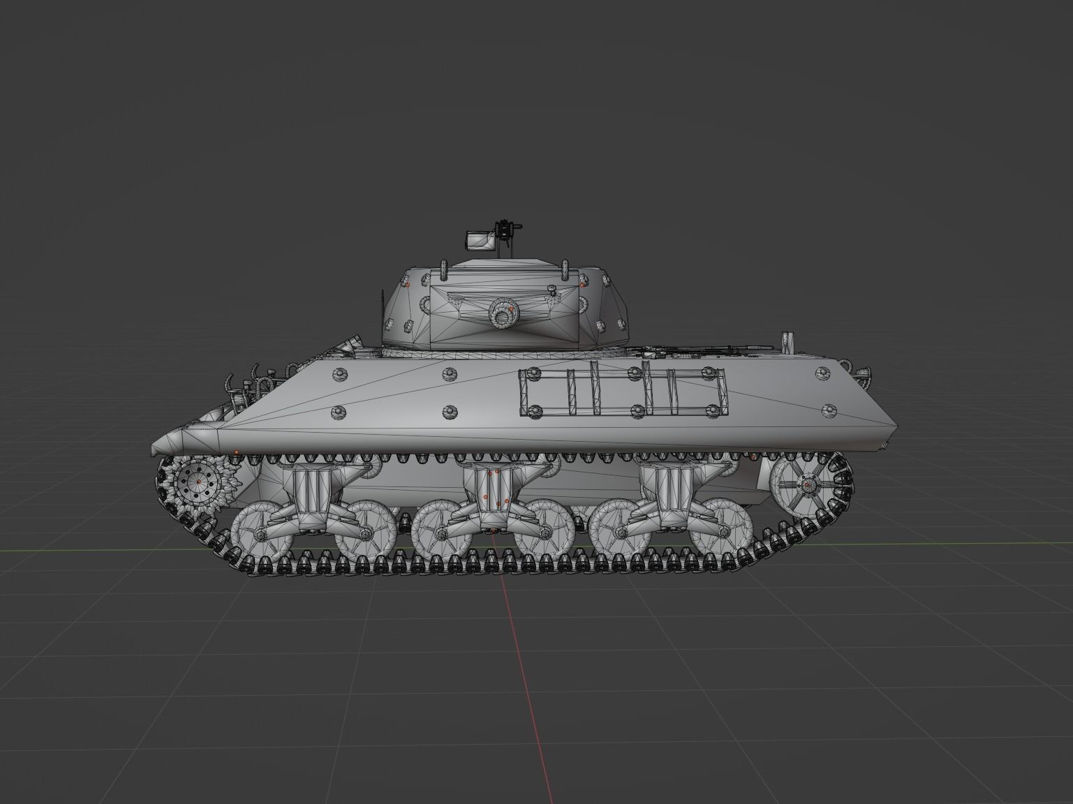 M10 Wolverine Low-poly 3D model_10