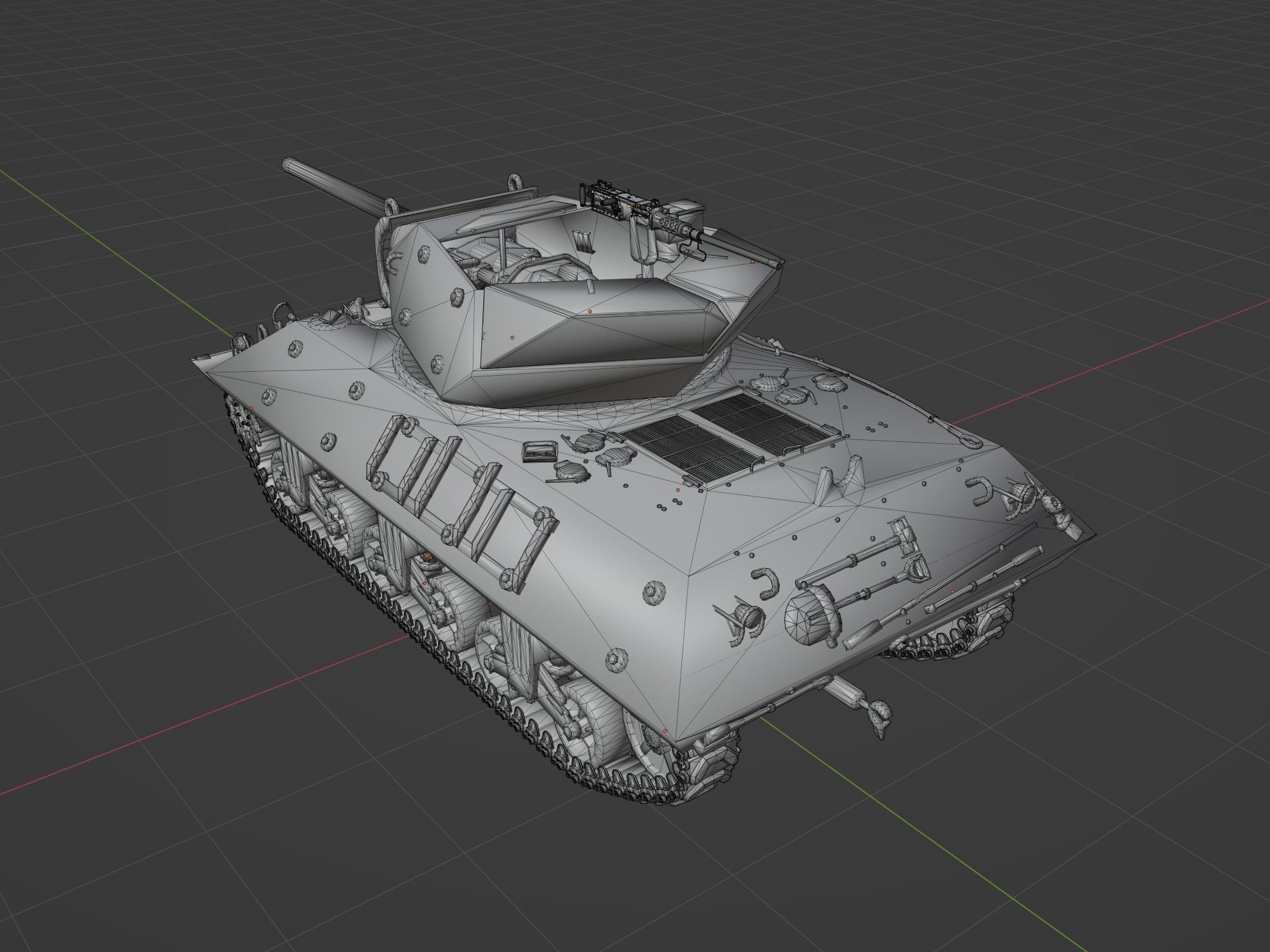 M10 Wolverine Low-poly 3D model_2