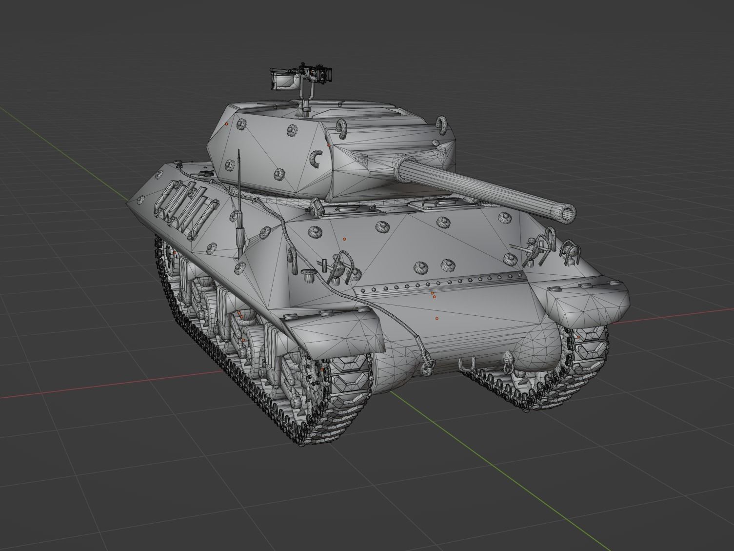 M10 Wolverine Low-poly 3D model_6