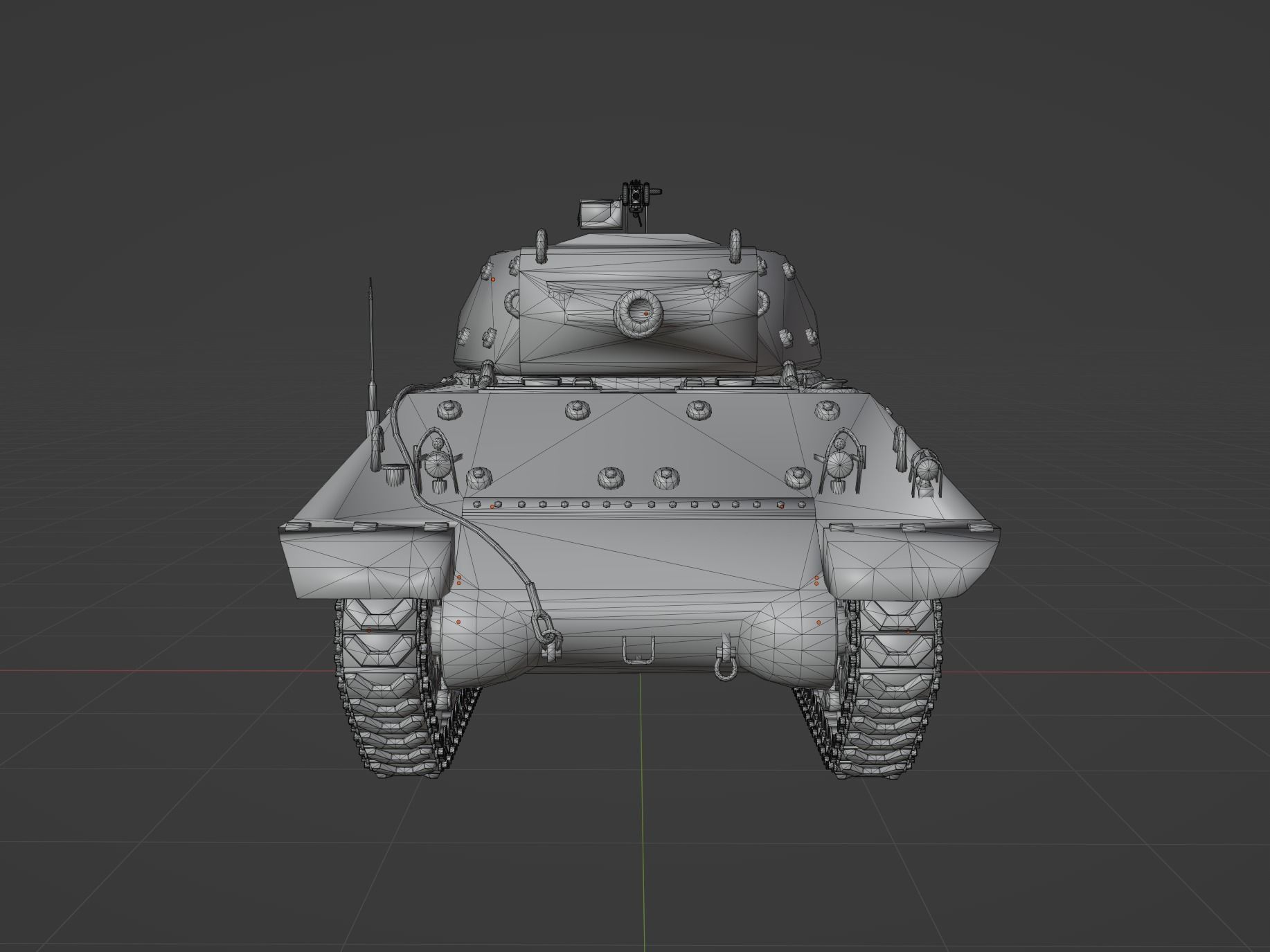 M10 Wolverine Low-poly 3D model_7