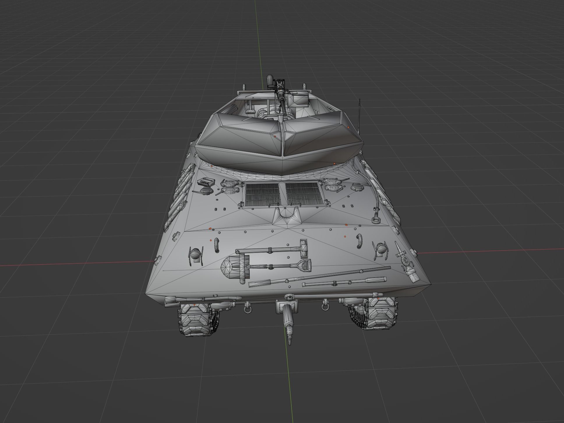 M10 Wolverine Low-poly 3D model_3