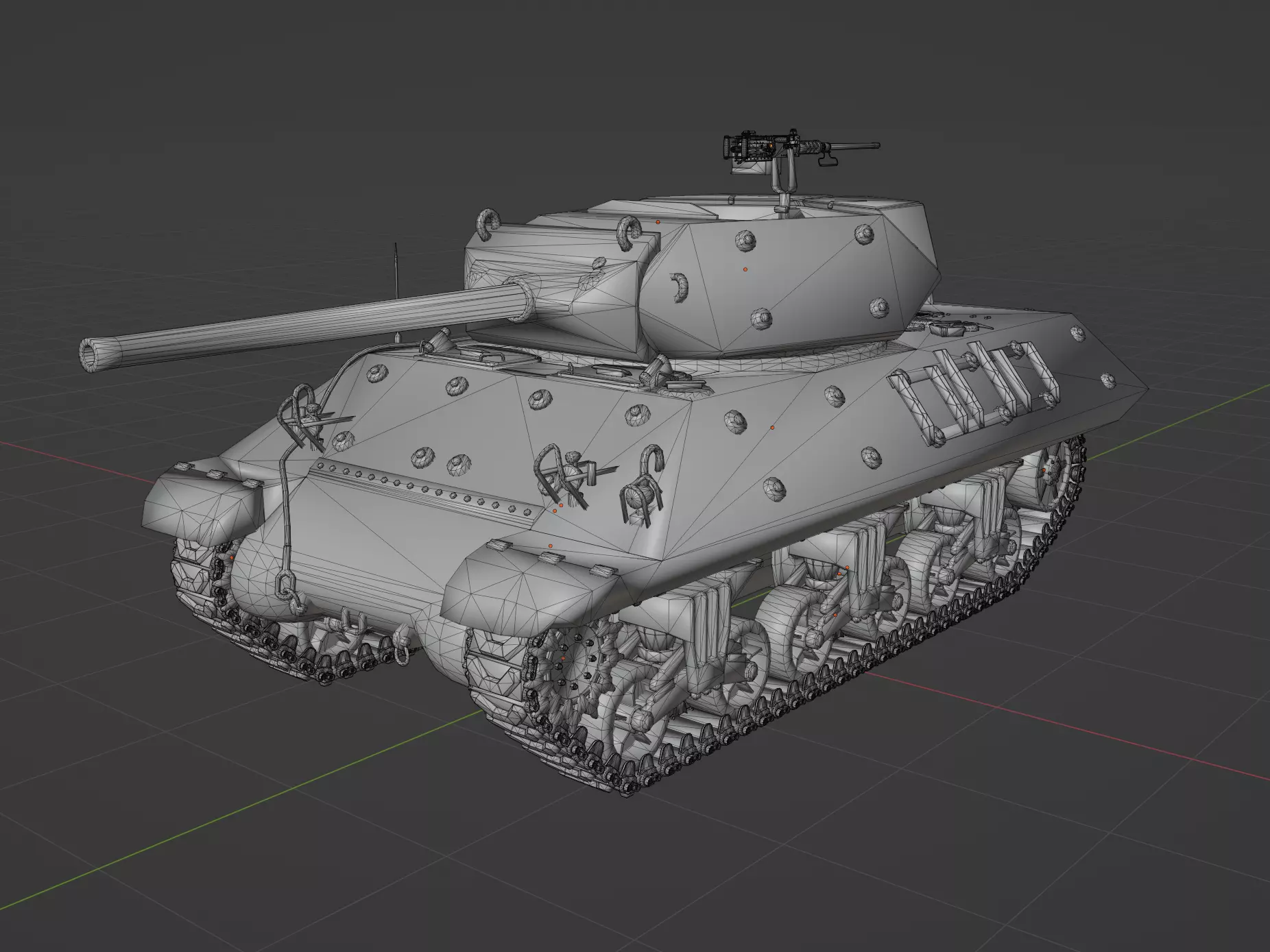 M10 Wolverine Low-poly 3D model_0