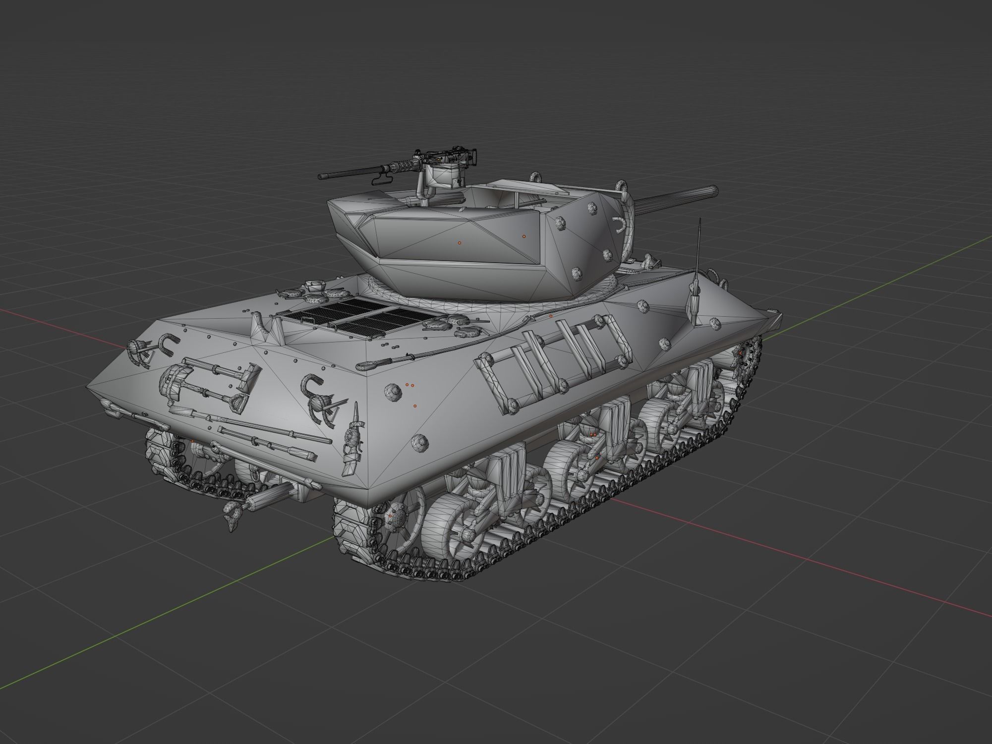 M10 Wolverine Low-poly 3D model_4