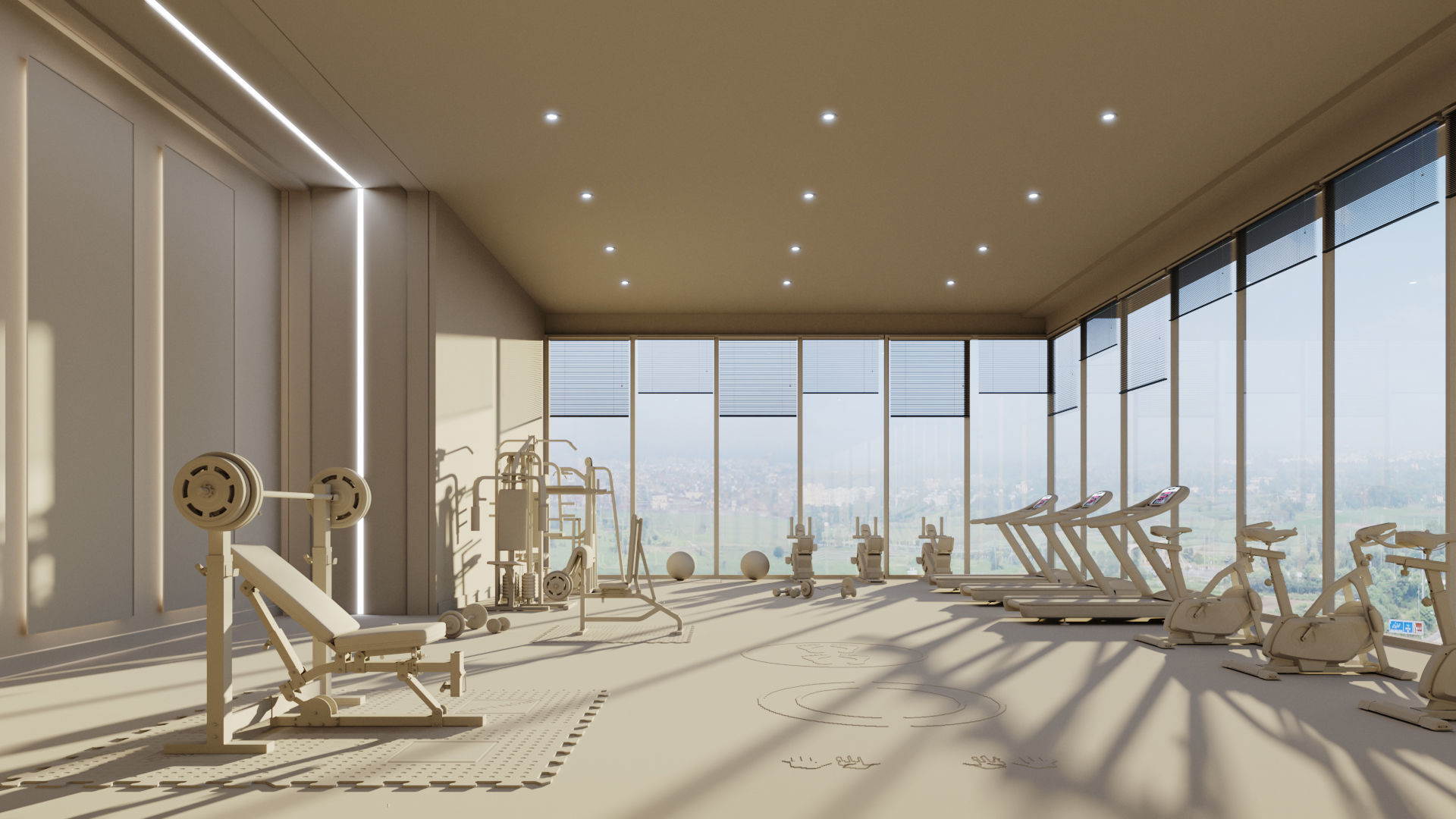 Fitness studio 3d model 3D model_4
