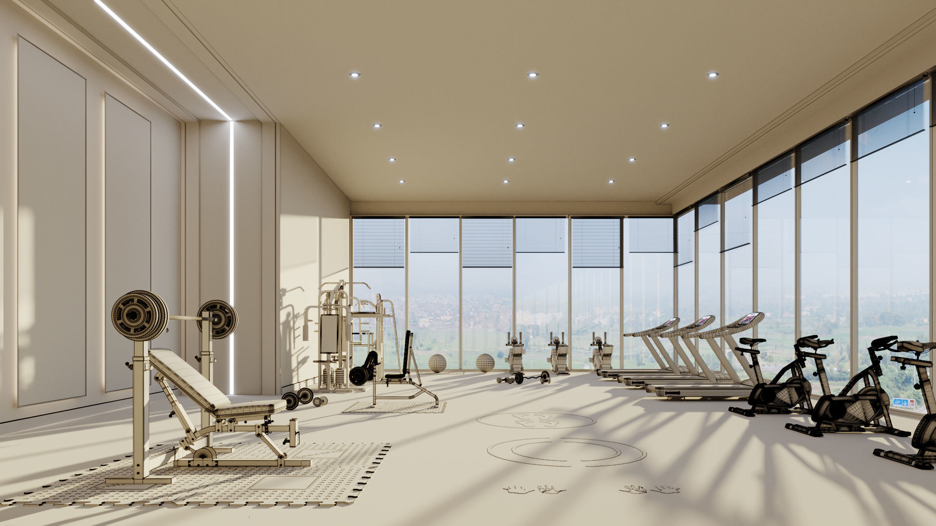 Fitness studio 3d model 3D model_6