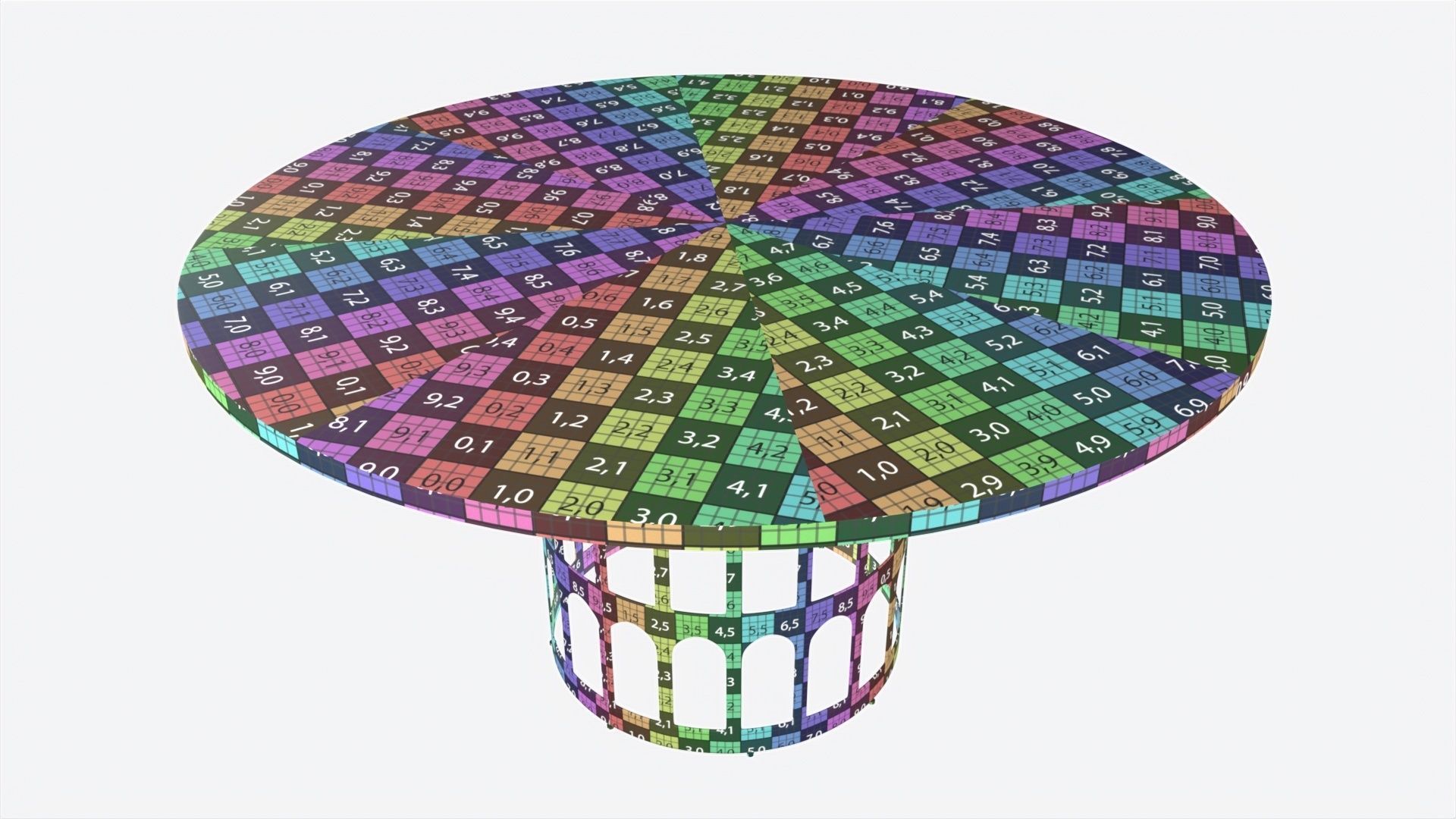 Dining Table Baker Colosseum 3D model_8