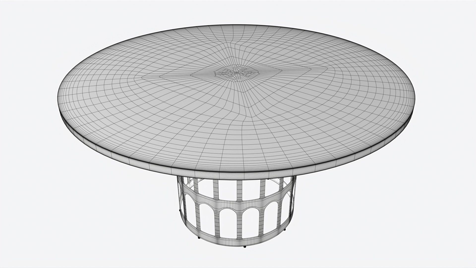 Dining Table Baker Colosseum 3D model_6