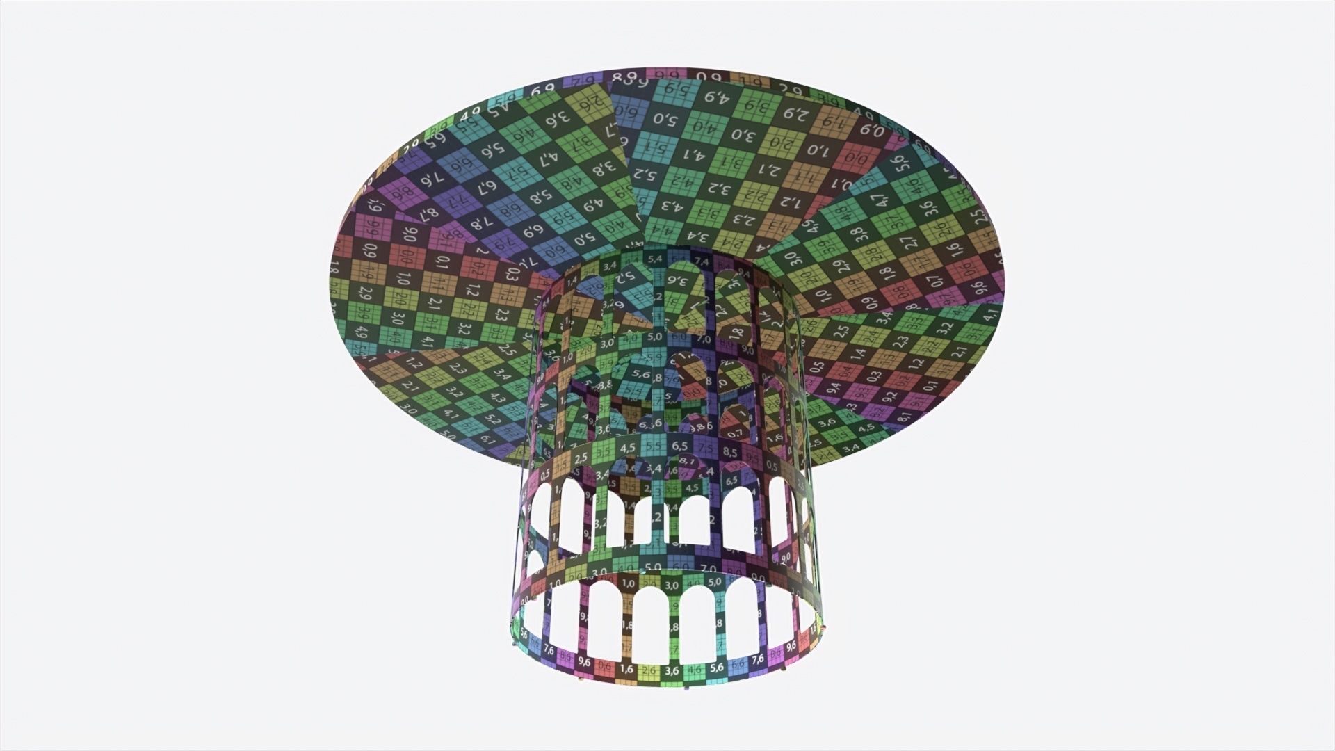 Dining Table Baker Colosseum 3D model_9