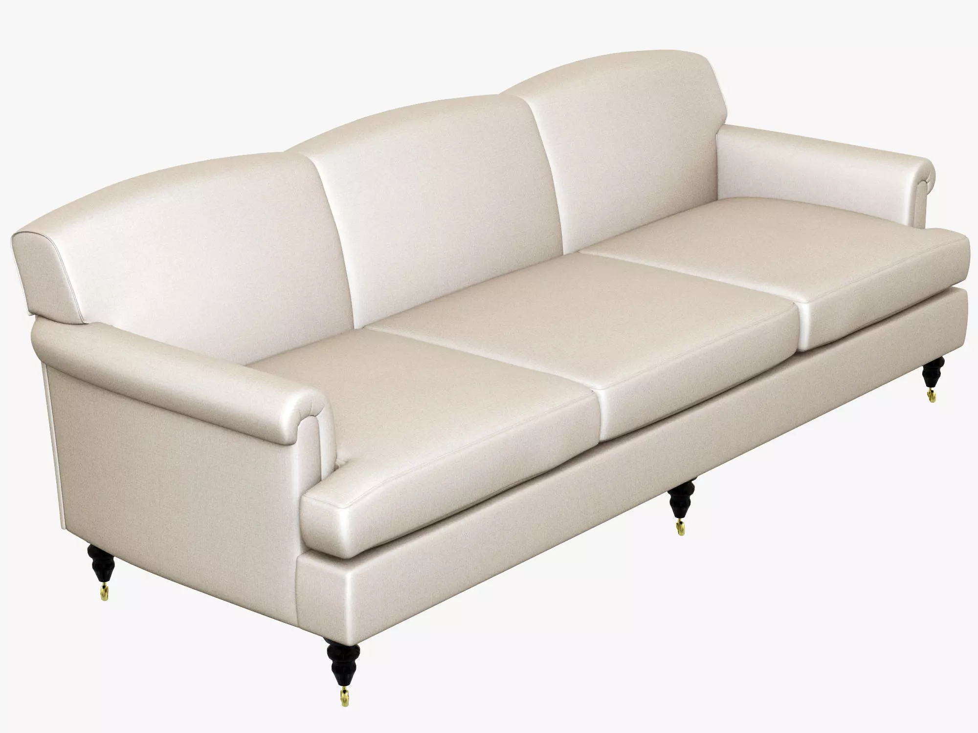 George Smith Short Scroll Arm Signature Sofa 3D model_0
