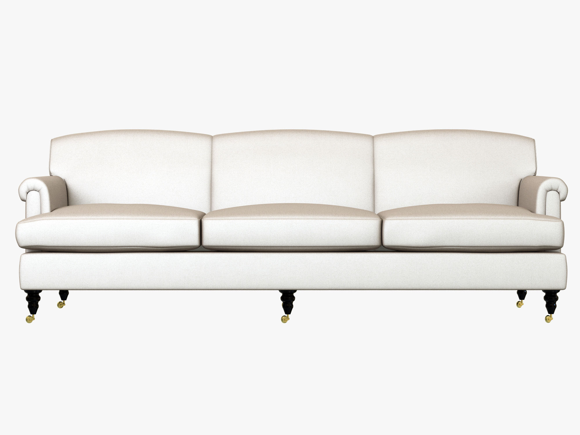 George Smith Short Scroll Arm Signature Sofa 3D model_4