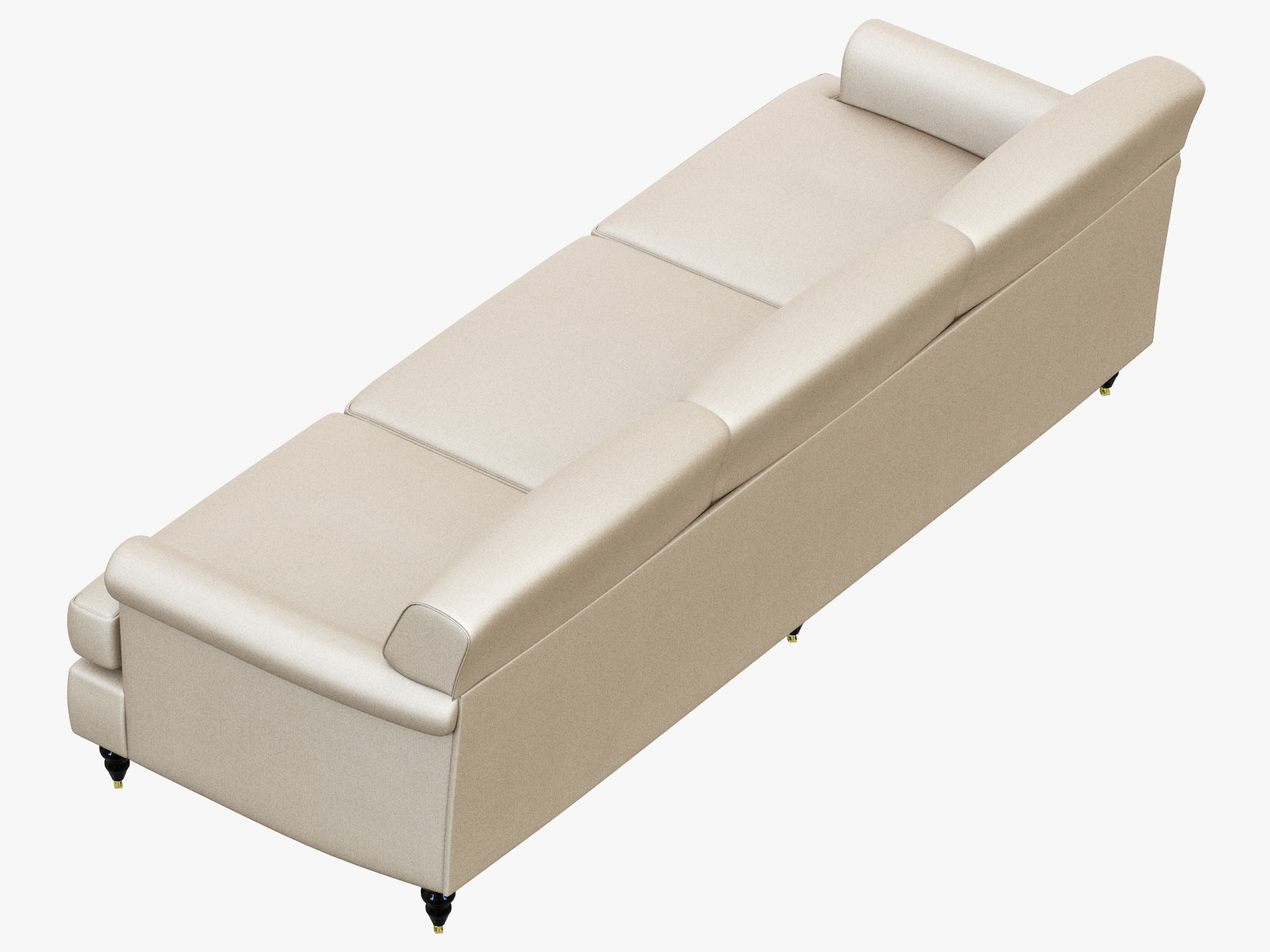 George Smith Short Scroll Arm Signature Sofa 3D model_1