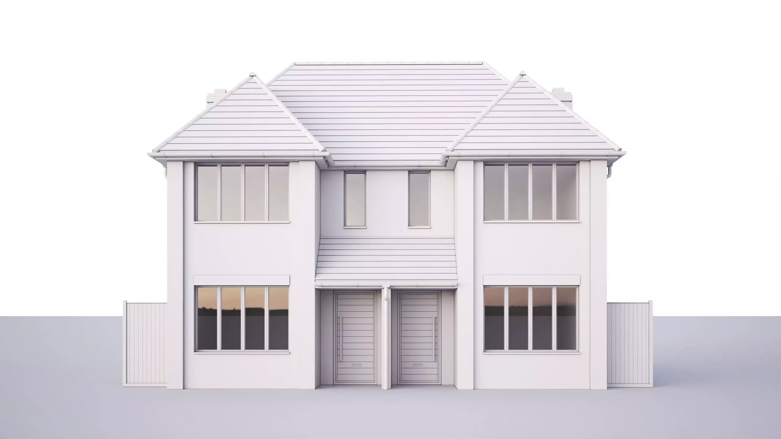 British House Queens Edith Way 1 3D model