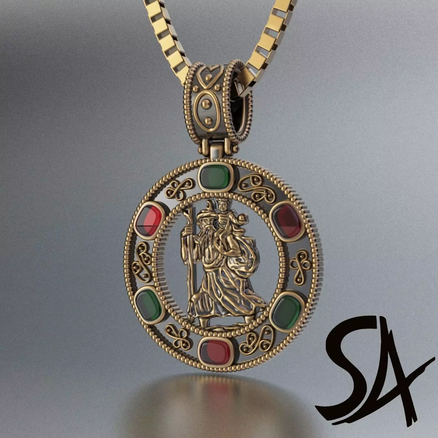Saint Christopher 3D print model