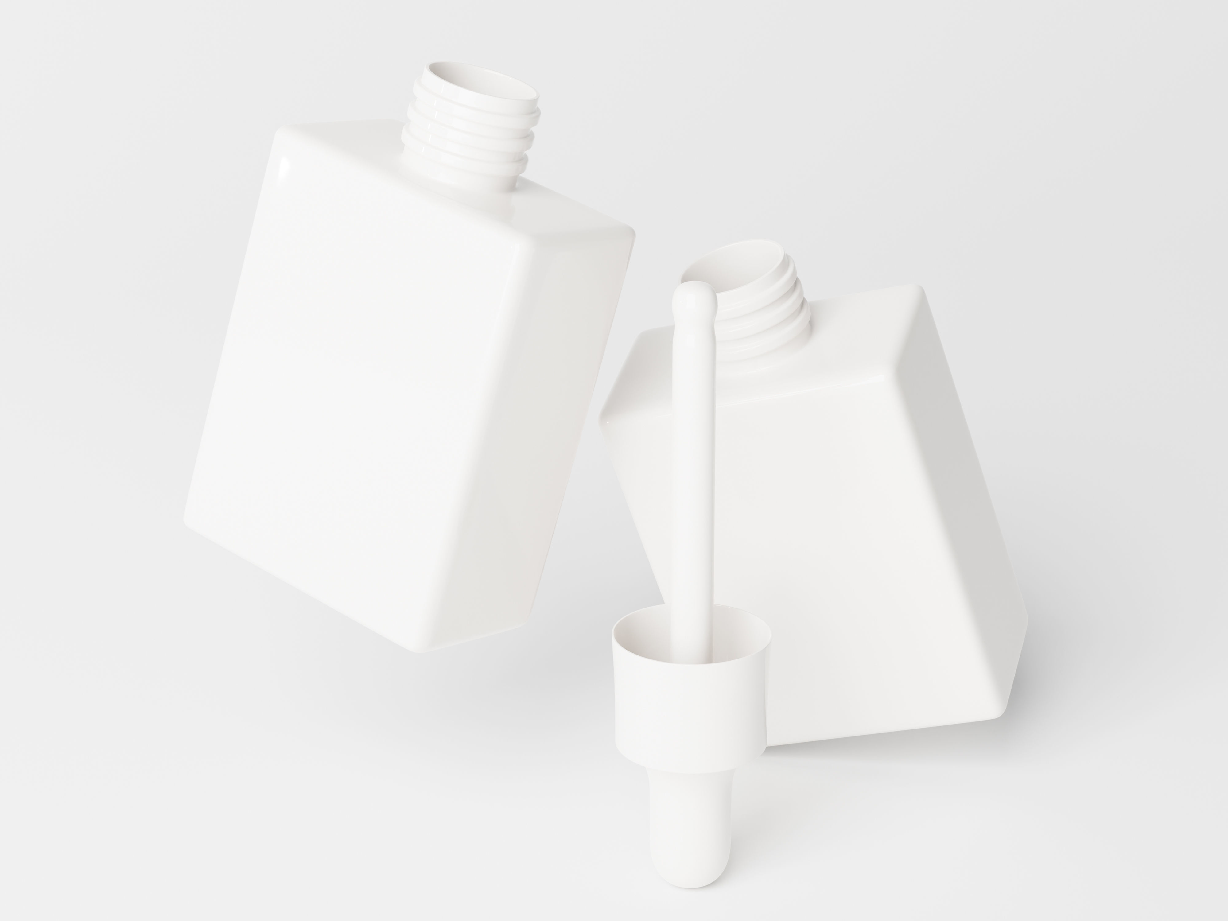 Square Dropper Bottle 3D Model 3D model_5
