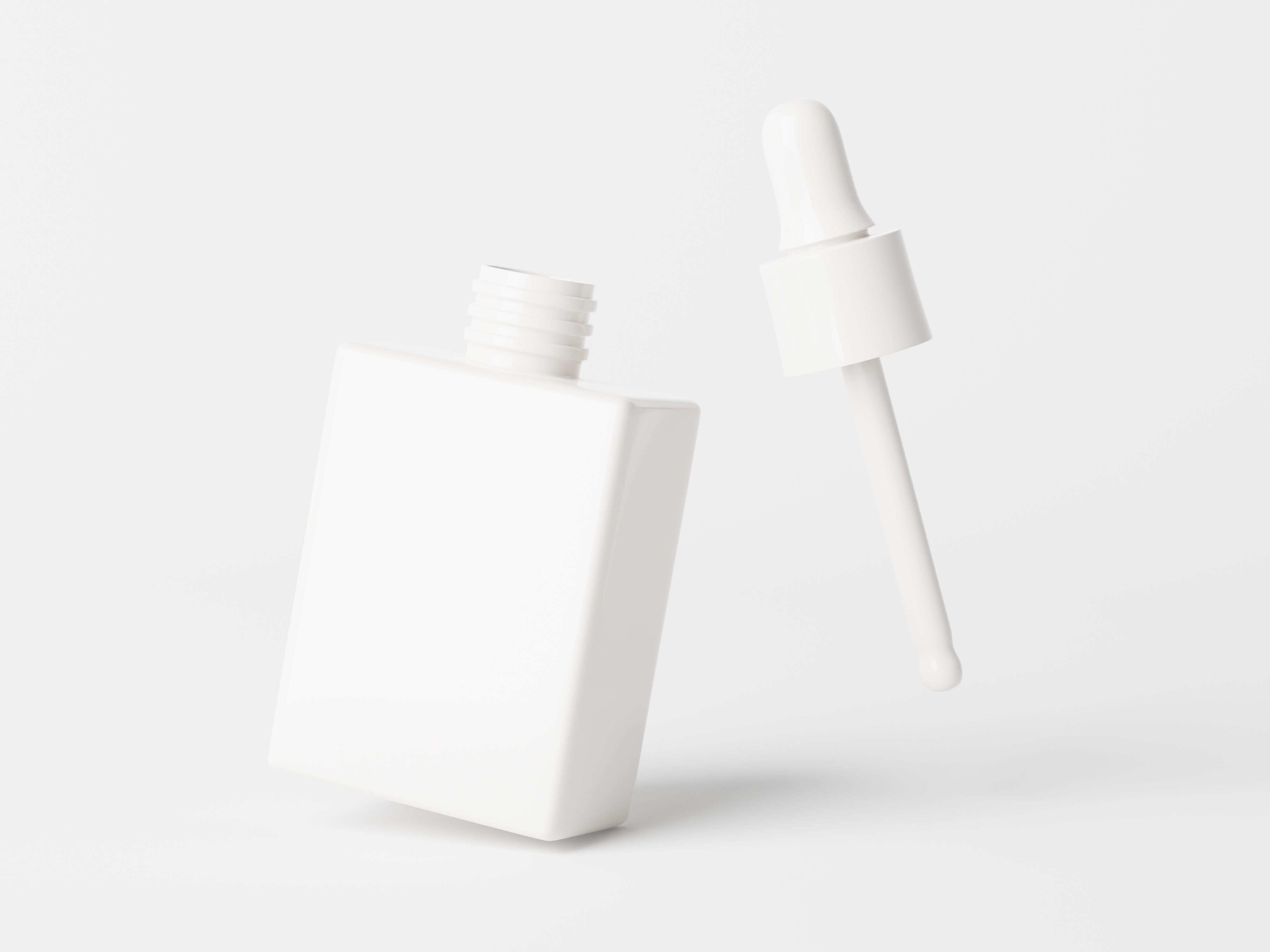 Square Dropper Bottle 3D Model 3D model_9