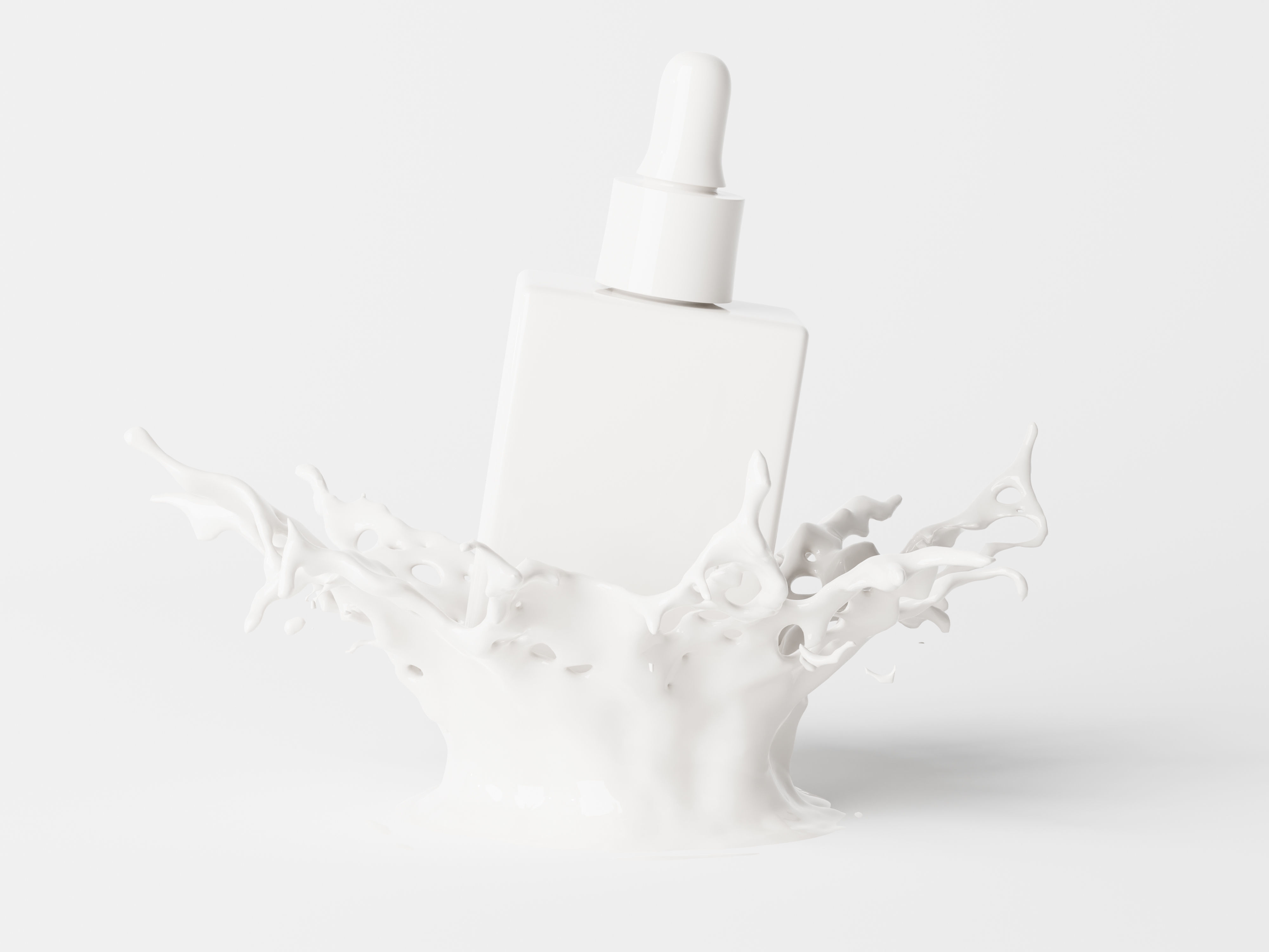 Square Dropper Bottle 3D Model 3D model_8