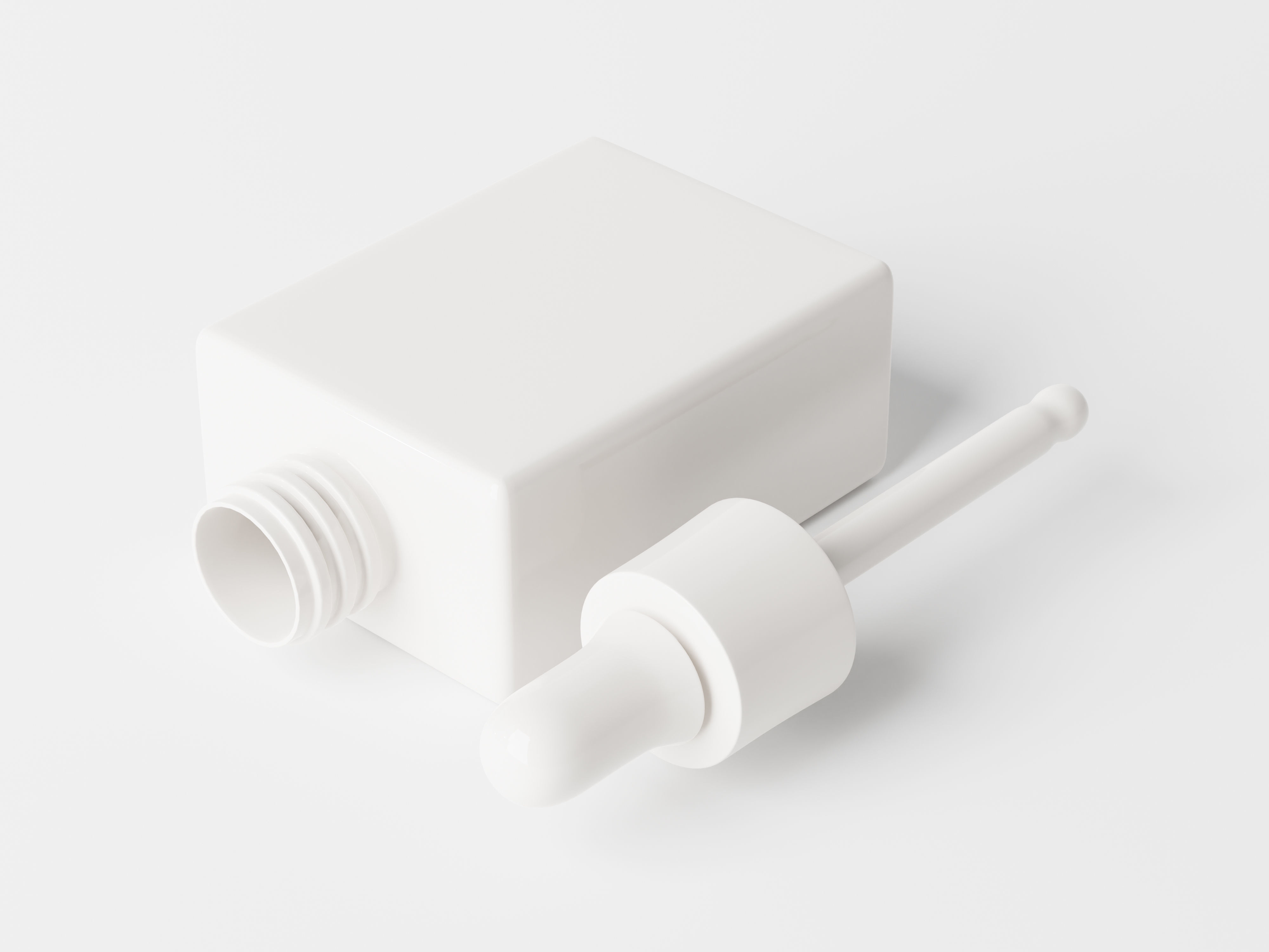 Square Dropper Bottle 3D Model 3D model_2