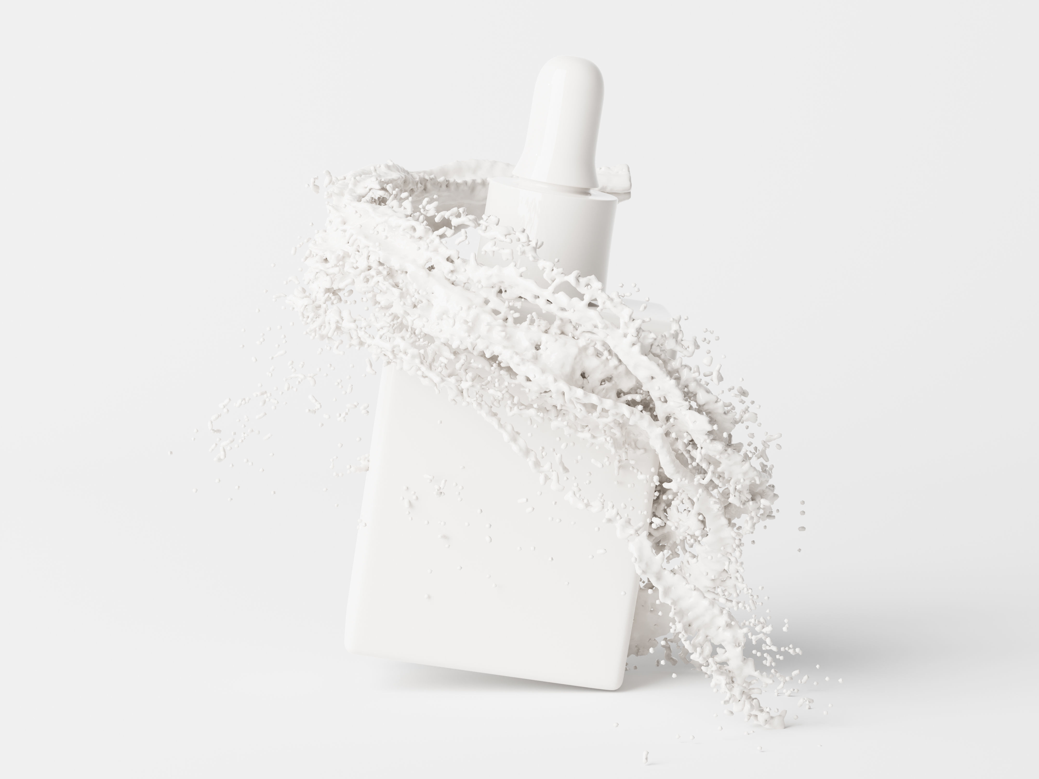 Square Dropper Bottle 3D Model 3D model_6