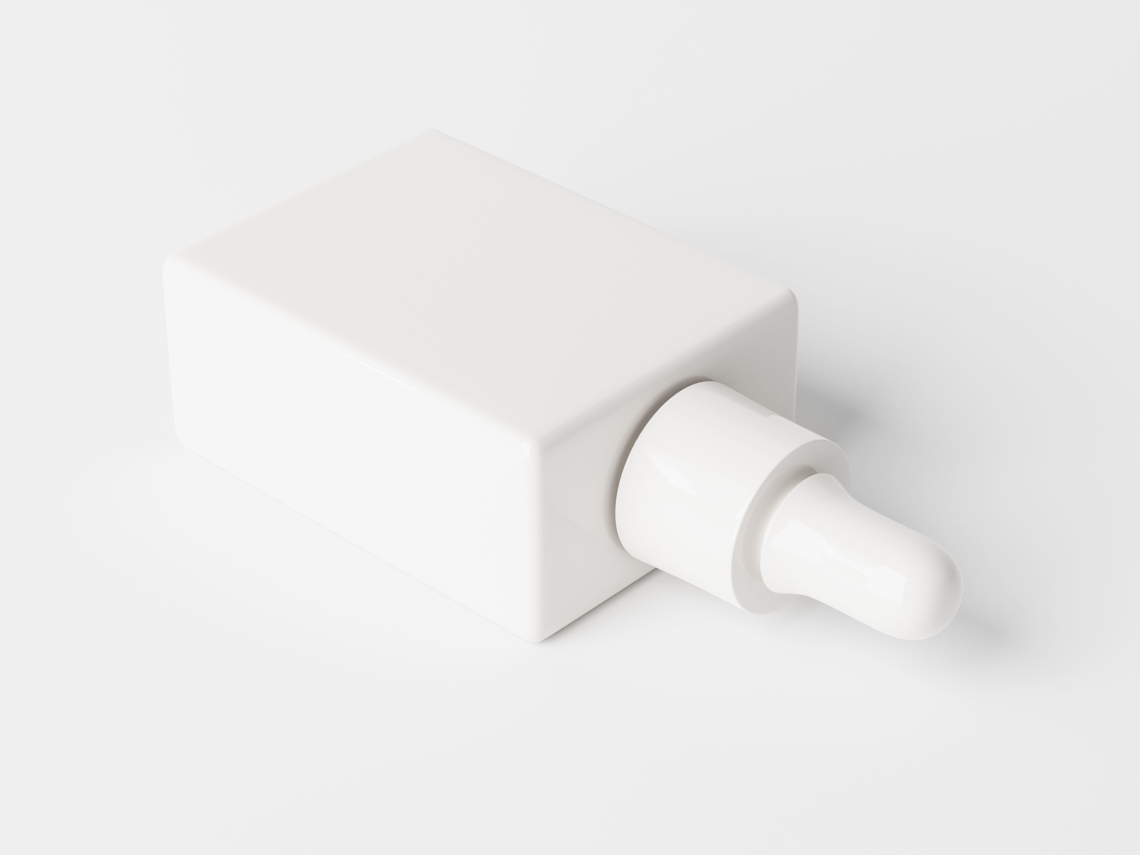 Square Dropper Bottle 3D Model 3D model_1