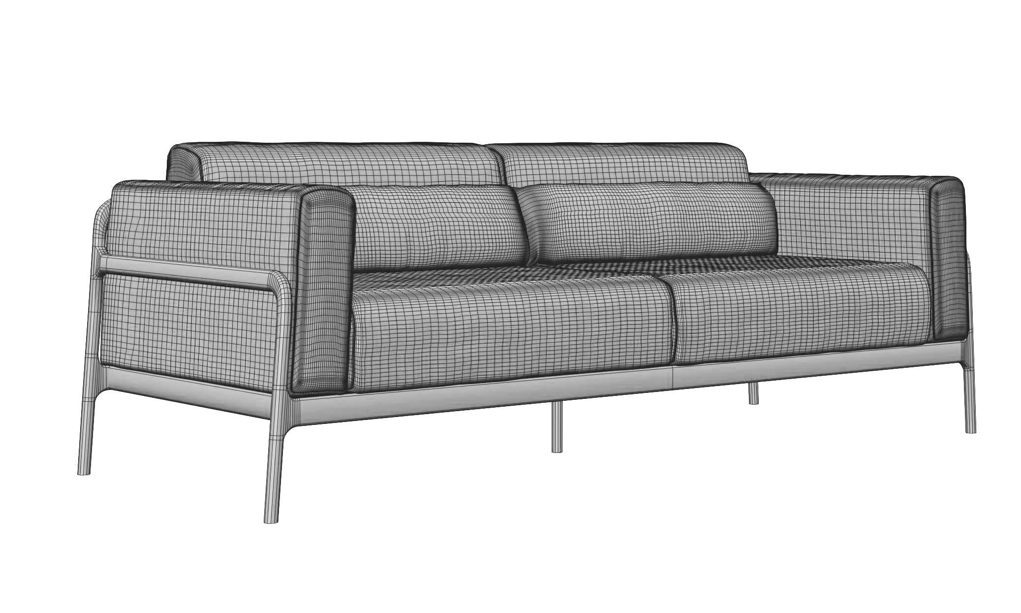 Leather Sofa 3D model_12