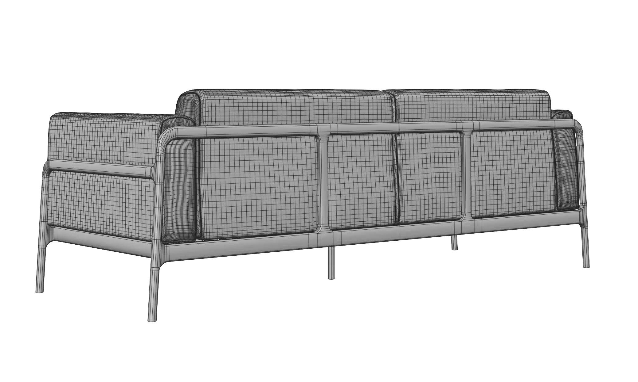 Leather Sofa 3D model_13