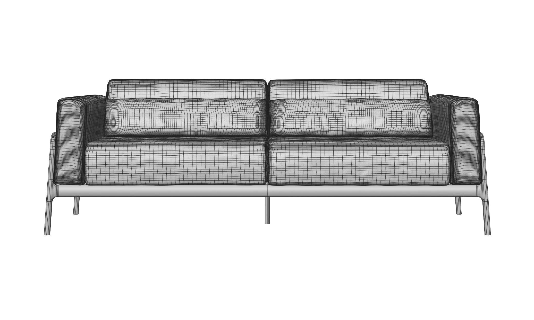 Leather Sofa 3D model_14
