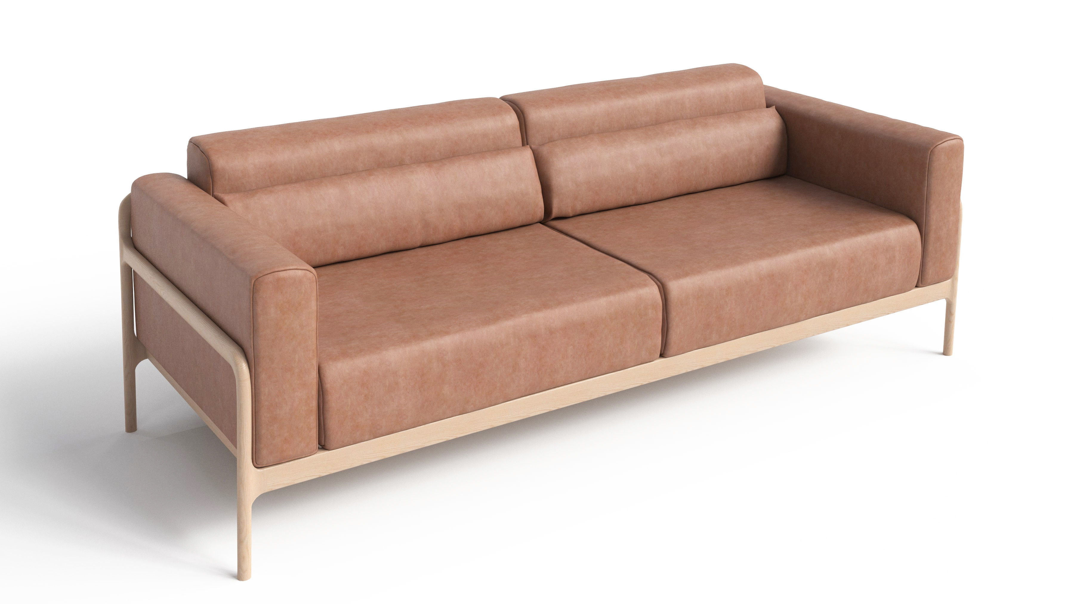 Leather Sofa 3D model_5