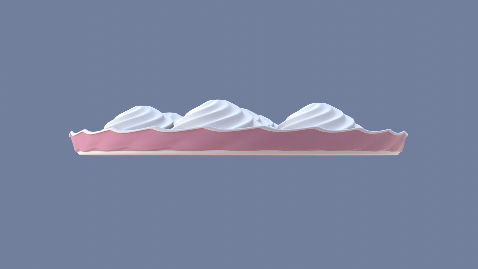 Meringues on a tray 3D model_9