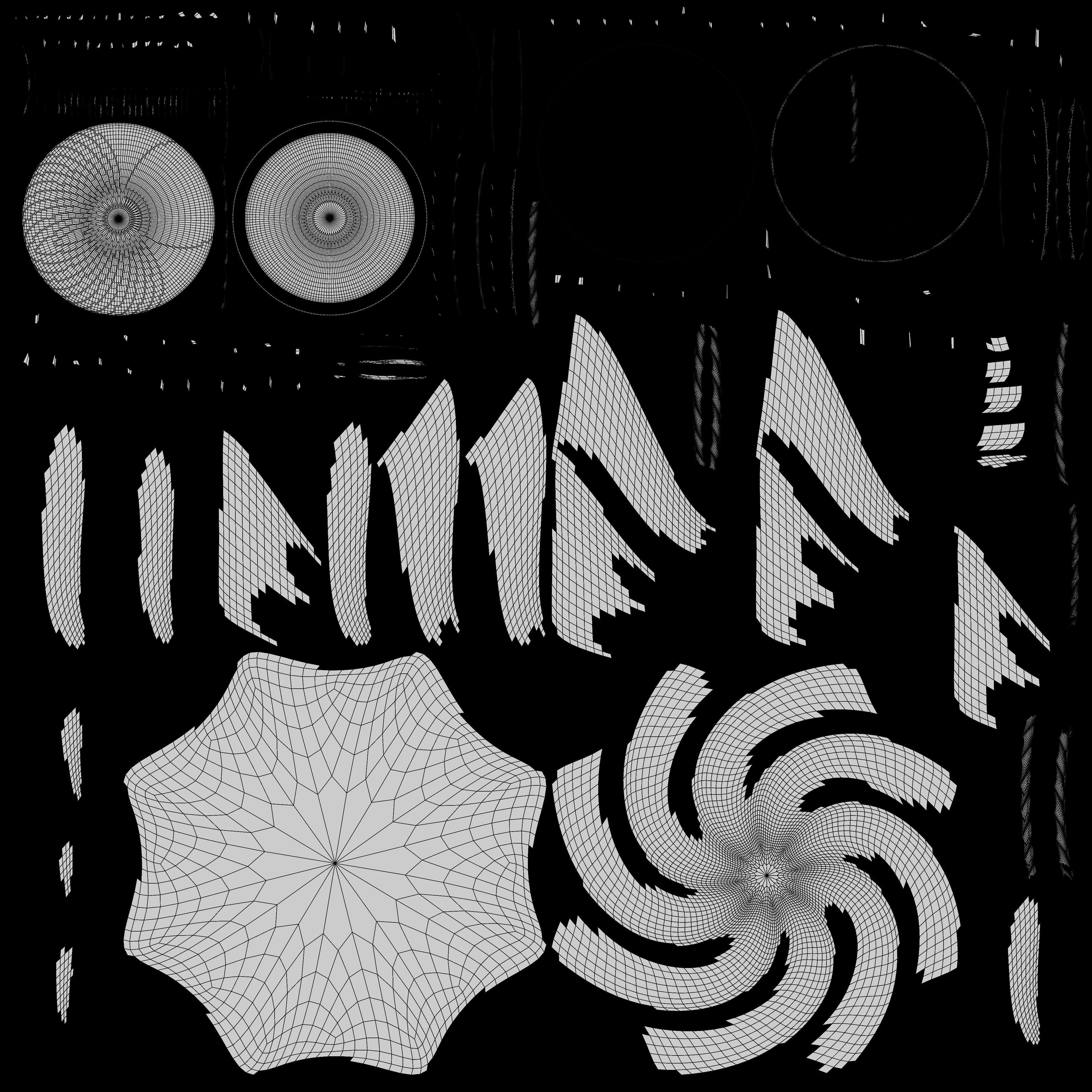 Meringues on a tray 3D model_27