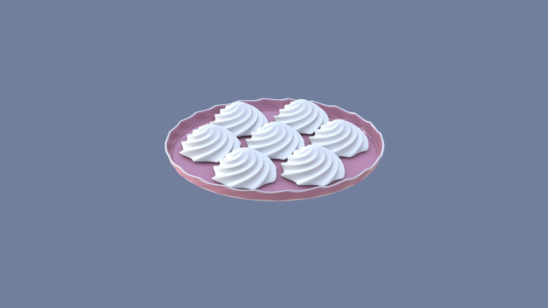 Meringues on a tray 3D model_32