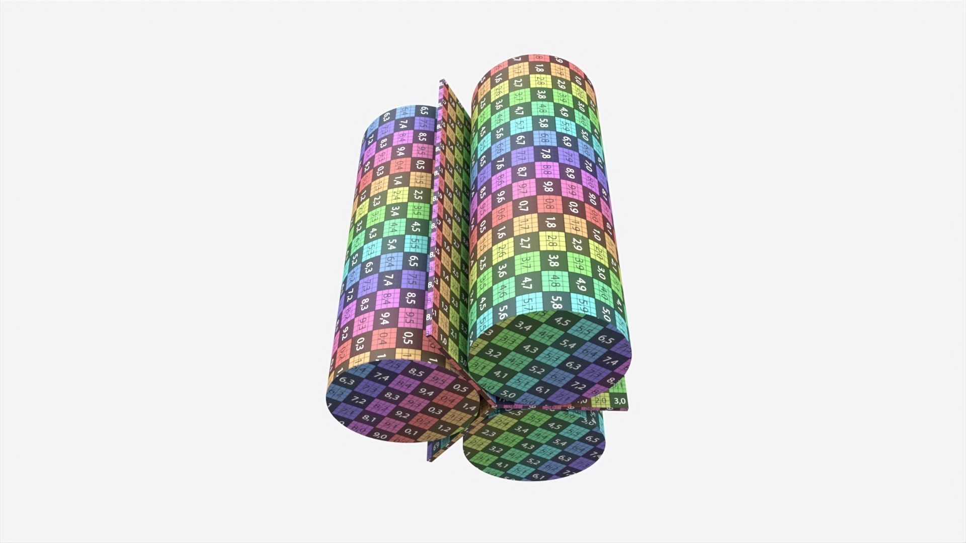 Side Table Baker Cylinder 3D model_9