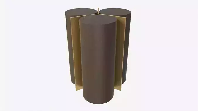 Side Table Baker Cylinder 3D model