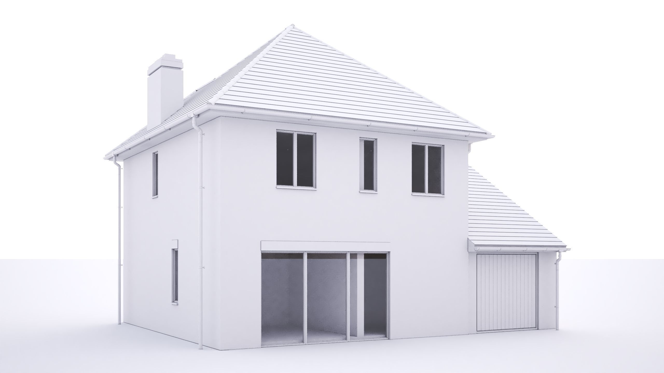 British House Queens Edith Way 2 3D model_3