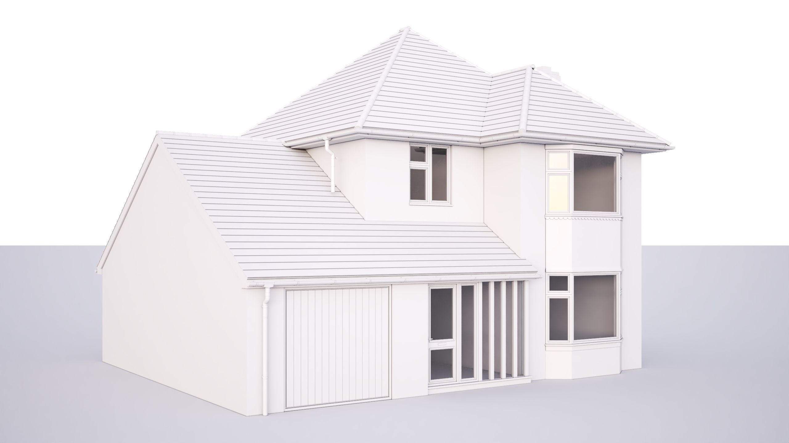 British House Queens Edith Way 2 3D model_1
