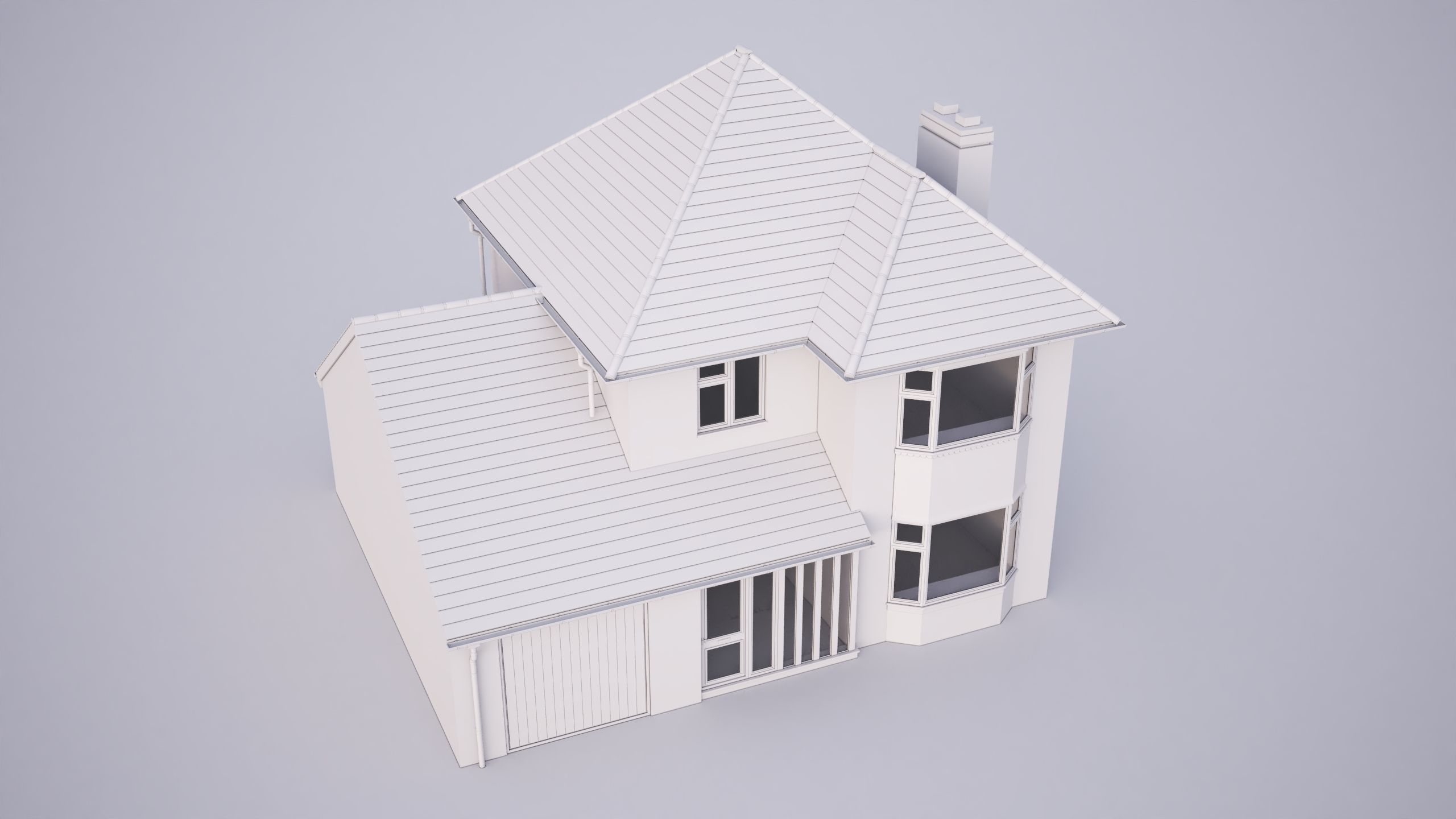 British House Queens Edith Way 2 3D model_6