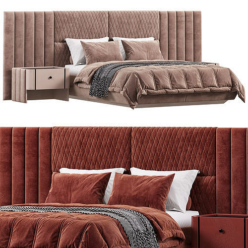 Kremlin Bed By Akyuz Mobilya Collection 3D model