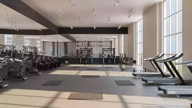 Athletic club 3D model