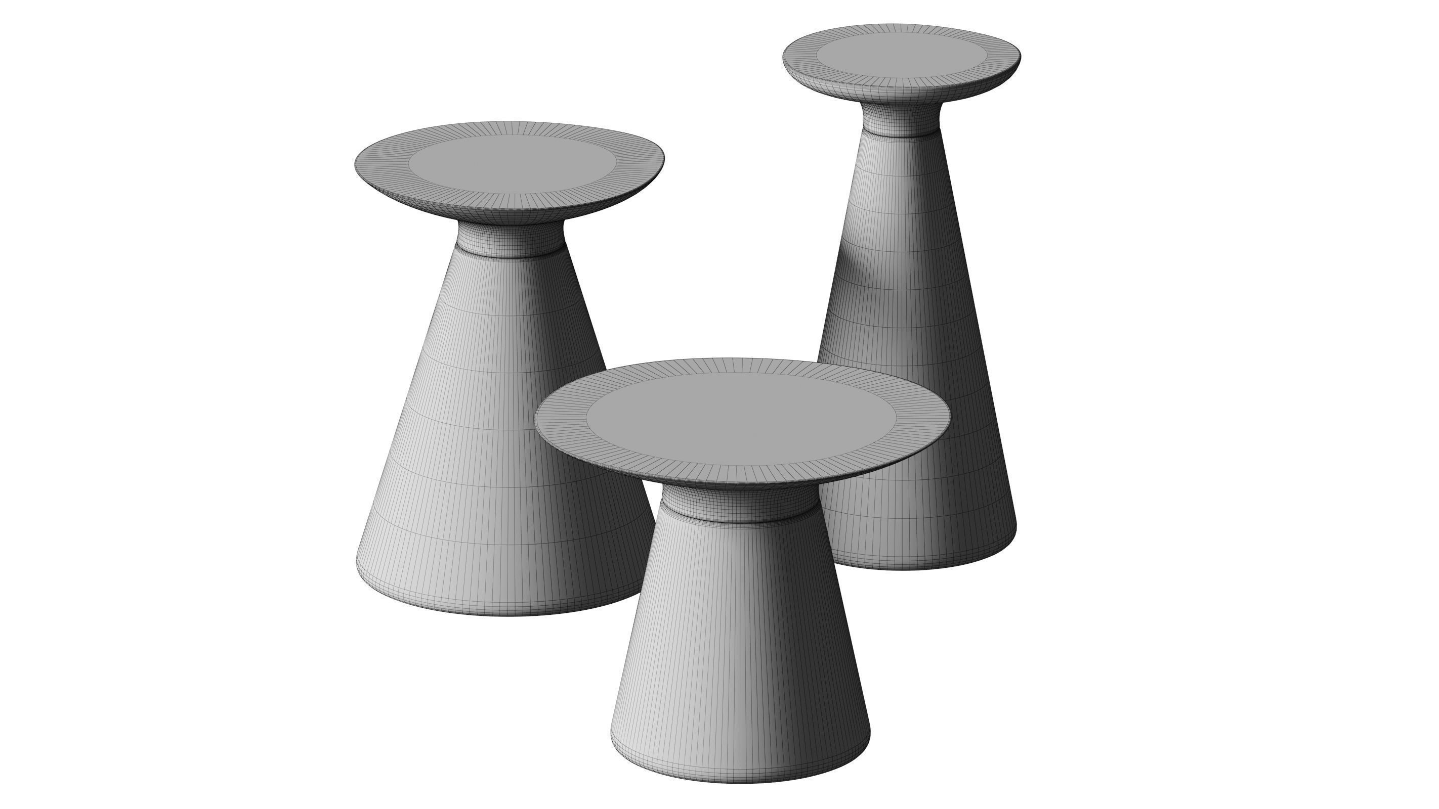 Pfeifer studio - Conc Occasional Table 3D model_1