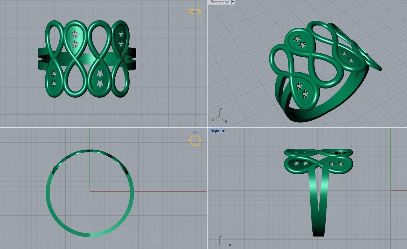 jewelry ring 3D print model_4